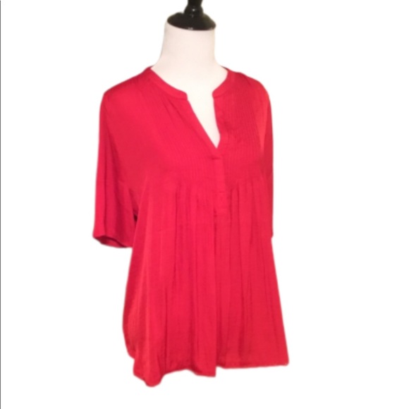 a.n.a Tops - NWT A.N.A Red Casual Blouse Medium